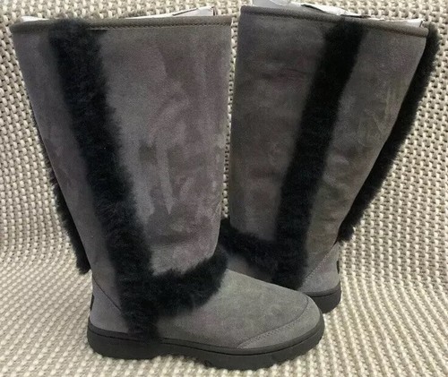 sunburst uggs black and grey