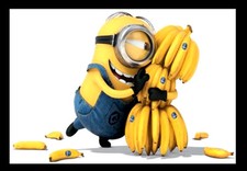 -A3- BANANA MINION RUSH DESPICABLE ME MOVIE Film Cinema parete Home Poster -#21 