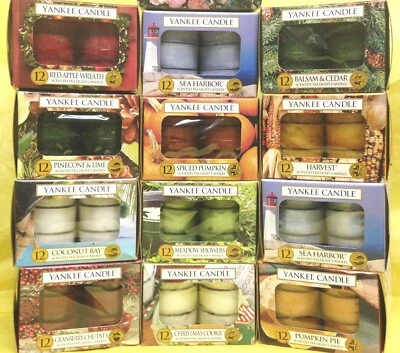 Yankee Candle TEALIGHT CANDLES Box of 12* Tea Lights - NEW & RETIRED Choices - Image 1 of 2