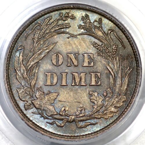 Moneda de diez centavos de peluquero MS 64 1892 PCGS 10c - Imagen 3 de 5
