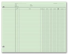 21180 End Balance Ledger Sheets 9 1/4 x 11 7/8" QTY 100