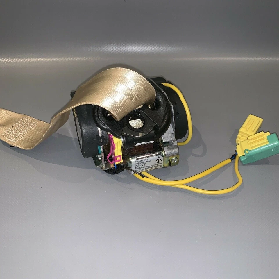 VOLKSWAGEN PHAETON 3D SEAT BELT LEFT FRONT 2004 2005 2006 BEIGE OEM Foto 4 de 4