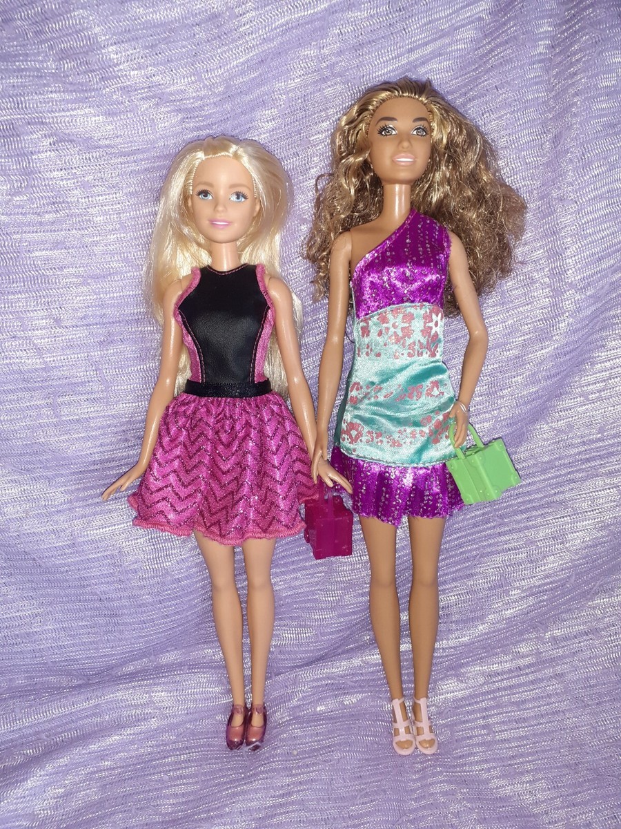 x Barbie Dolls bundle Blonde haired Tall brown Haired UK