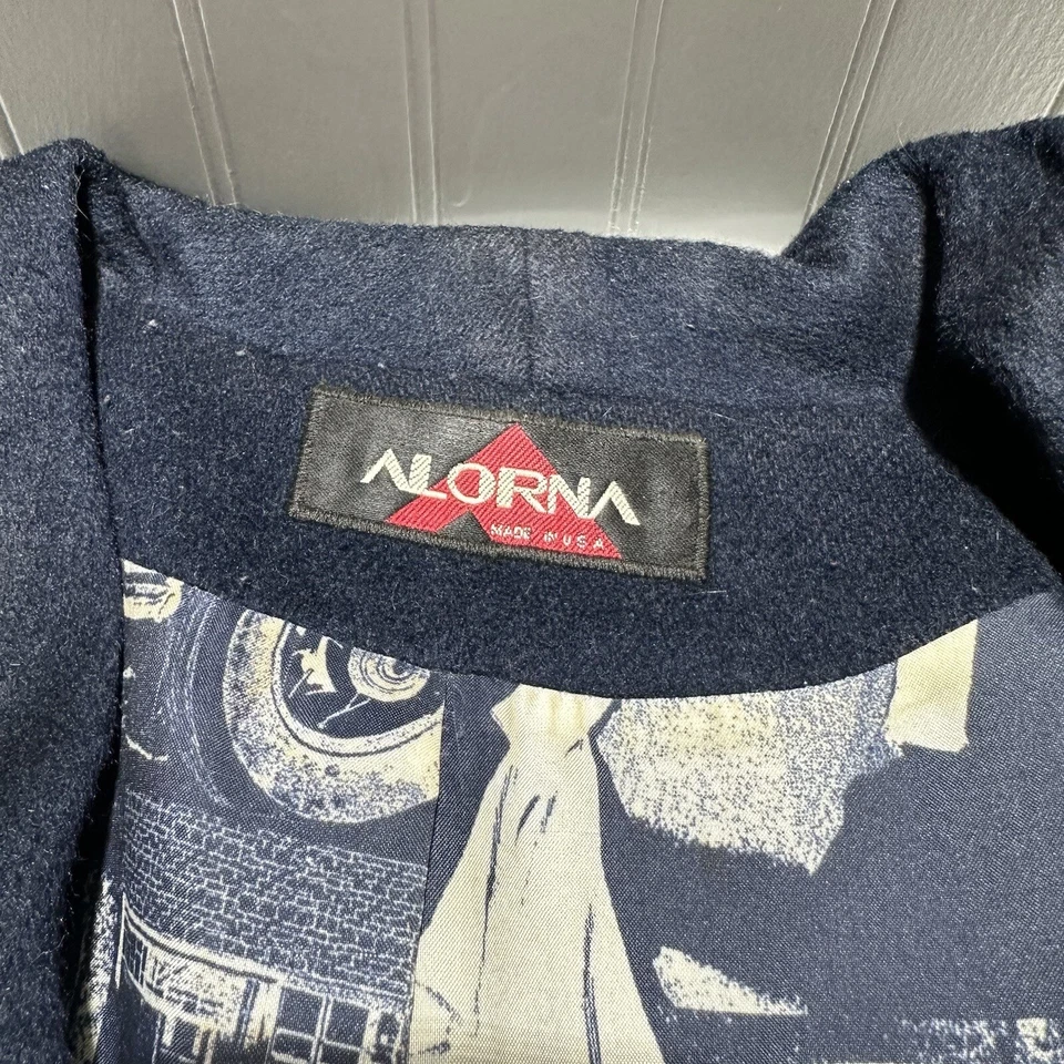 Abrigo para mujer Alorna Super Fina L doble botonadura forrado negro mezcla de lana aleta Foto 4 de 4