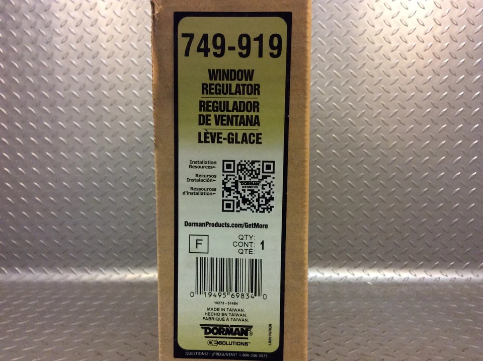 Se adapta a: 04-09 Nissan Quest regulador de ventana de pasajero delantero derecho Dorman 749-919 Foto 2 de 4