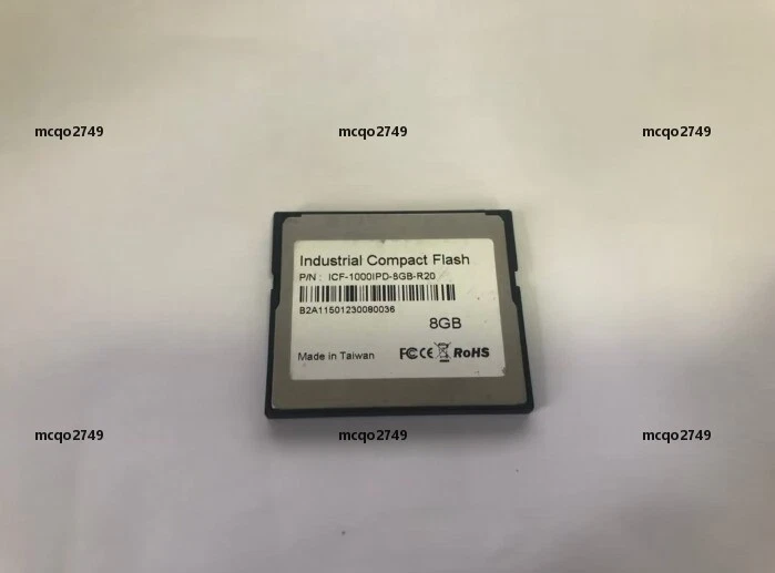 1PCS  IEI iCF-1000IPD-8GB  Standard Grade 8GB CF memory card - Image 2 of 2