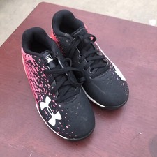 Under Armour  Baseball Softball Cleats 1278754 Toddler Girls Size 10k Black/Pink