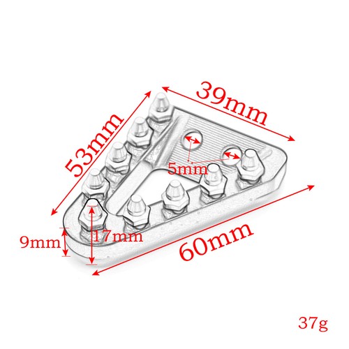 CNC Motorcycle Rear Brake Pedal Step Tip Plate For KTN 250 350 450 SXF SX 17-20 - Picture 2 of 28