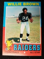 1971 WILLIE BROWN / NFL Topps Football Trading Card #207 - Oakland Raiders