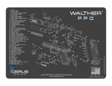 Cerus Gear For Walther PPQ  Armorers Cleaning Mat PREMIUM Made In USA 
