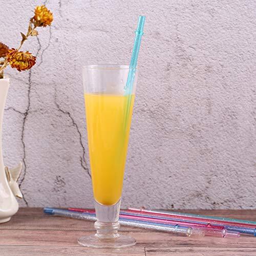 12 Pack 11 Inches Reusable Plastic Straws for Tall Cups Tumblers Mason Jars - Picture 3 of 5