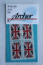 Archer 1/35 British Flag United Kingdom Union Jack (2 complete flags) AR35015
