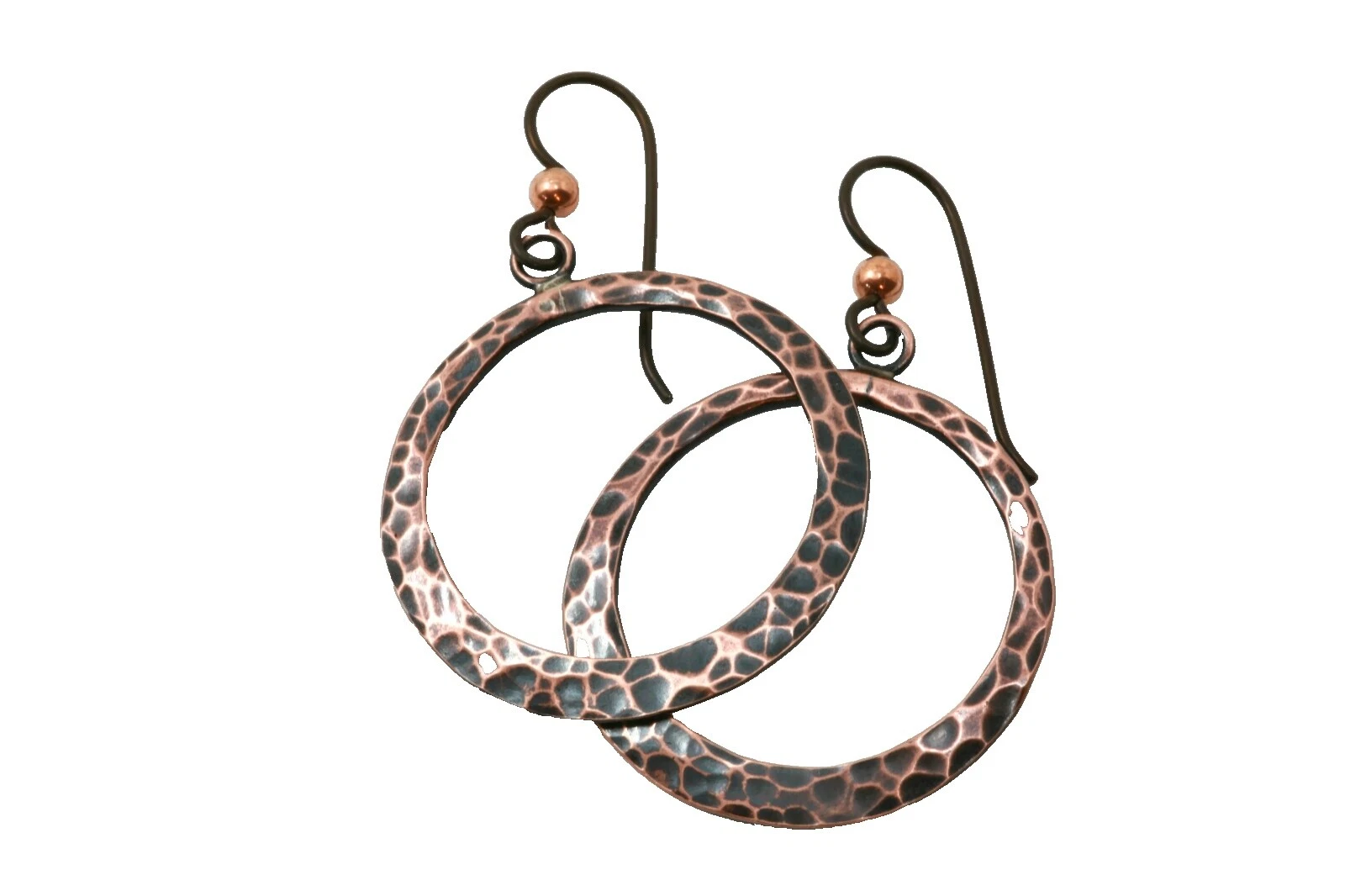 Copper Hoop Handcrafted Earrings