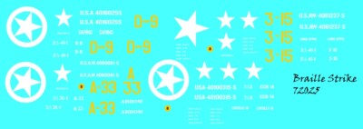 Braille Strike Decals 1/72 US Half Tracks in North West Europe