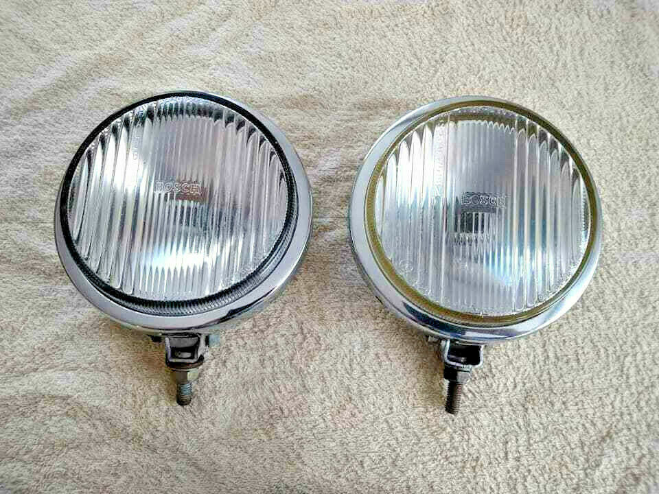 Bosch chrome fog lights fog lamp mercedes w108 w111 w113 pagoda VW
