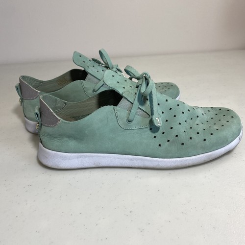 Nurture Jaquee Perforated Suede Comfort Sneakers Shoes Lotus Green Women’s Sz 8 - Picture 2 of 8