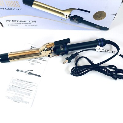 HOT TOOLS Professional 24K Gold Curling Iron, 1 1/4 in