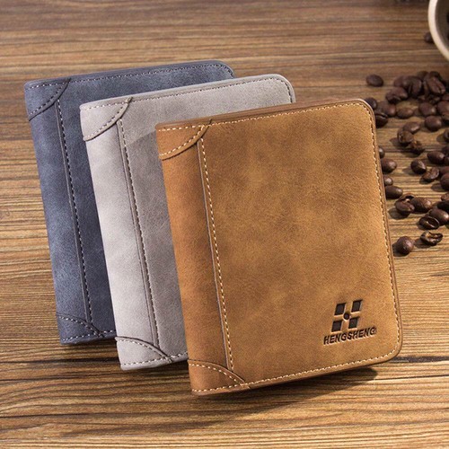 US Men's Leather Wallet Pocket ID Card Holder Billfold Slim Clutch Bifold Purse - Picture 3 of 13