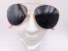 Vintage La Salle Brown Gold Metal Pilot Sunglasses France FRAMES ONLY