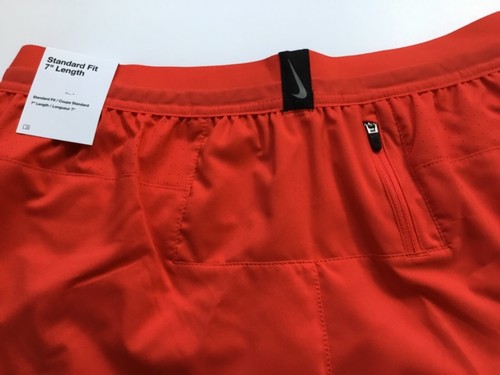 Nike Men FlexStride 7” Brief-Lined Running Shorts CT7891 673 Chile Red Orange M - Picture 3 of 6