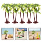 5PCS model tree Mini Fake Coconut Palm Trees for Micro Landscape Aquarium Fish