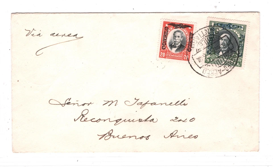 CHILE Air Mail Cover 1929 *MERMOZ* FIRST FLIGHT ARGENTINA Buenos Aires KT78 - Image 4 of 4
