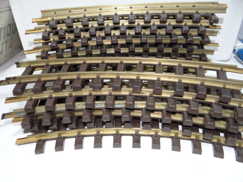 Vintage Lot of 12 LGB 1100 Curve Track Brass "G" Scale By Lehmann 1988 R600MM - Picture 2 of 8