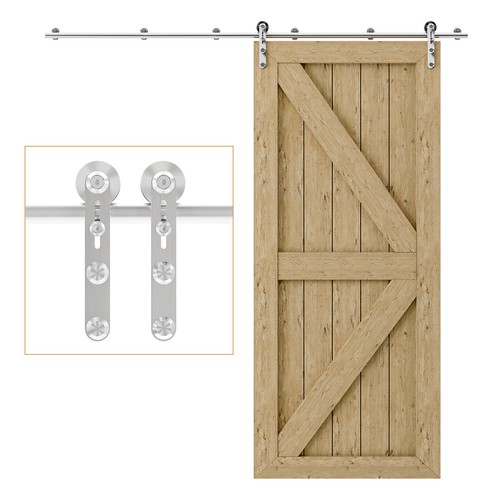 CCJH Schiebetürsystem für Holzschiebetüren Schiebetür-Laufschienenbeschlag - Bild 6 von 20