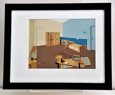 Henri DELACROIX Original 1935 ART DECO ARCHITECTURE POCHOIR Interior Design RARE