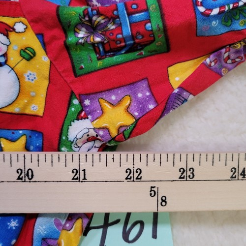 Christmas Scrub Top Women's Snowmen Santa Holiday Snowman Winter Pre-owned READ - Picture 6 of 14