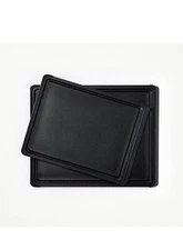 Figmint 2-piece Black Polypropylene Cutting Board Set