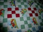 Quilt 37x49”~Baby Boy Crib Cotton Blanket Toddler Bedding Red~Cheerful Airplanes — photo 3