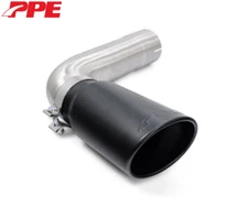 PPE 4" Steel Exhaust Pipe w/ 5" Black Tip For 20-23 GM 2500/3500 6.6L Duramax