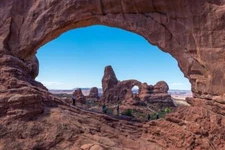 Turret Arch in Arches National Park Photo Art Print Poster 24x36 inch