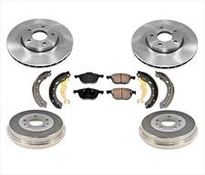 For 2012-18 Focus S SE Front Disc Brake Rotors & Rear Drums Kit 6pc ( No Turbo )