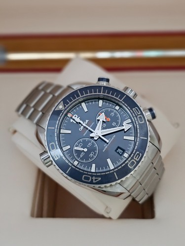 OMEGA Seamaster Planet Ocean Blue Men's Watch - 215.30.46.51.03.001 Box & Cards - Picture 6 of 20