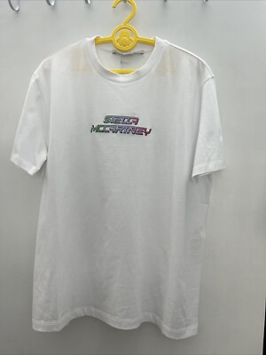 Stella McCartney Logo Women Short Sleeve White TShirt SZ 36 XS/S NWT