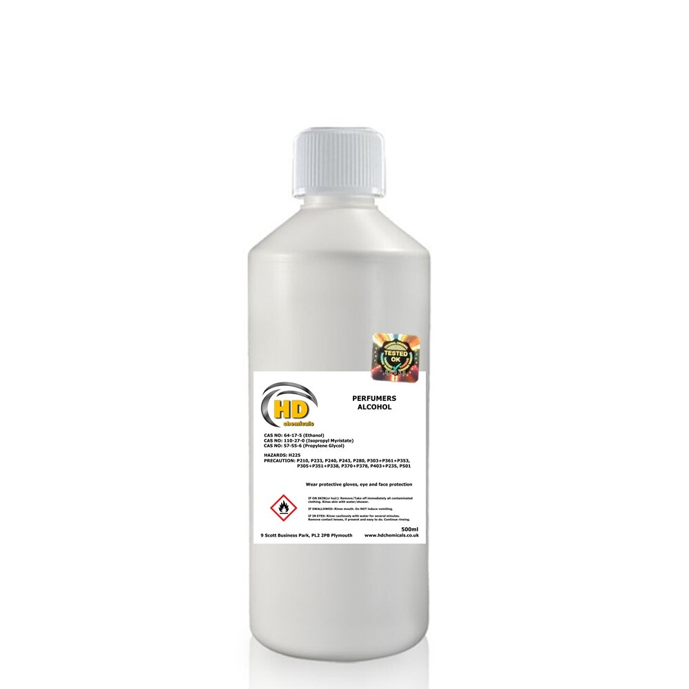 Perfumers Alcohol 500ml DIY Perfumes Aftershaves Diffusers Room Sprays UK