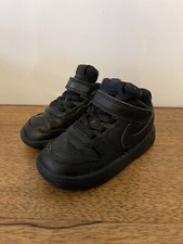 Nike Court Borough Low Recraft Baby/Toddler Trainer UK 6.5 Black Air Force Type
