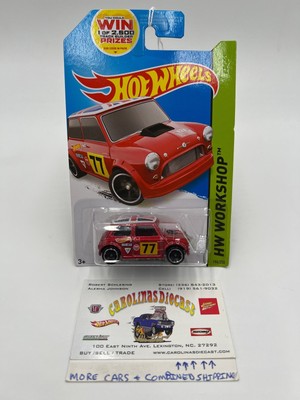 2014 Hot Wheels Workshop #194 Morris Mini Red 64B