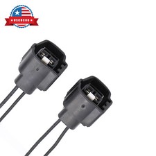 Pair Fog Light Connector Pigtail Plug 2-Pin for Jeep Wrangler TJ LJ 2005 2006