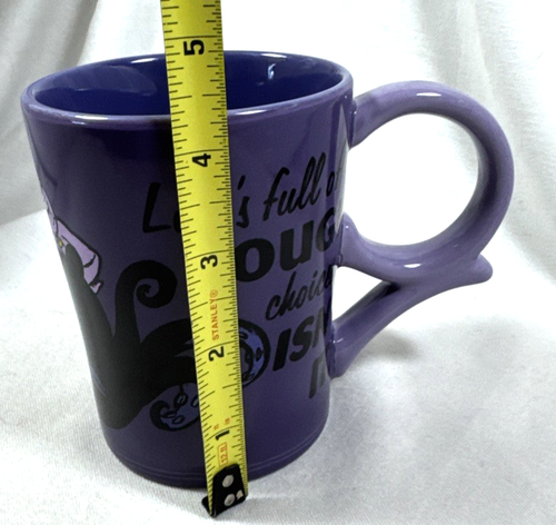 DISNEY LITTLE MERMAID ARIEL URSIAL TOUGH CHOICES COFFEE CUP MUG MADE IN THAILAND - Picture 2 of 12
