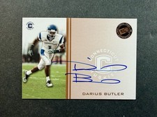 2009 Press Pass Signings Darius Butler #PPS-DB5 Auto Rookie RC Connecticut
