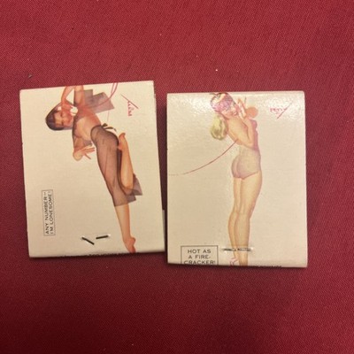 2-MATCHBOOK - PIN-UP - WAGNERS GRILL- Cherry Grove S.C - Unstruck