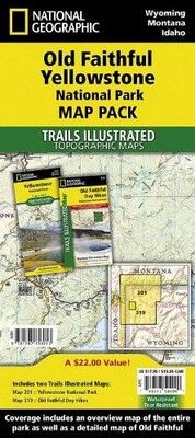 Nat Geo Maps Yellowstone National Park Old Faithful Day Hikes, (Pack) (Map)
