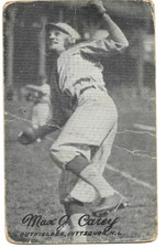1921 Exhibits Max Carey (RC) HOF Low Grade Poor