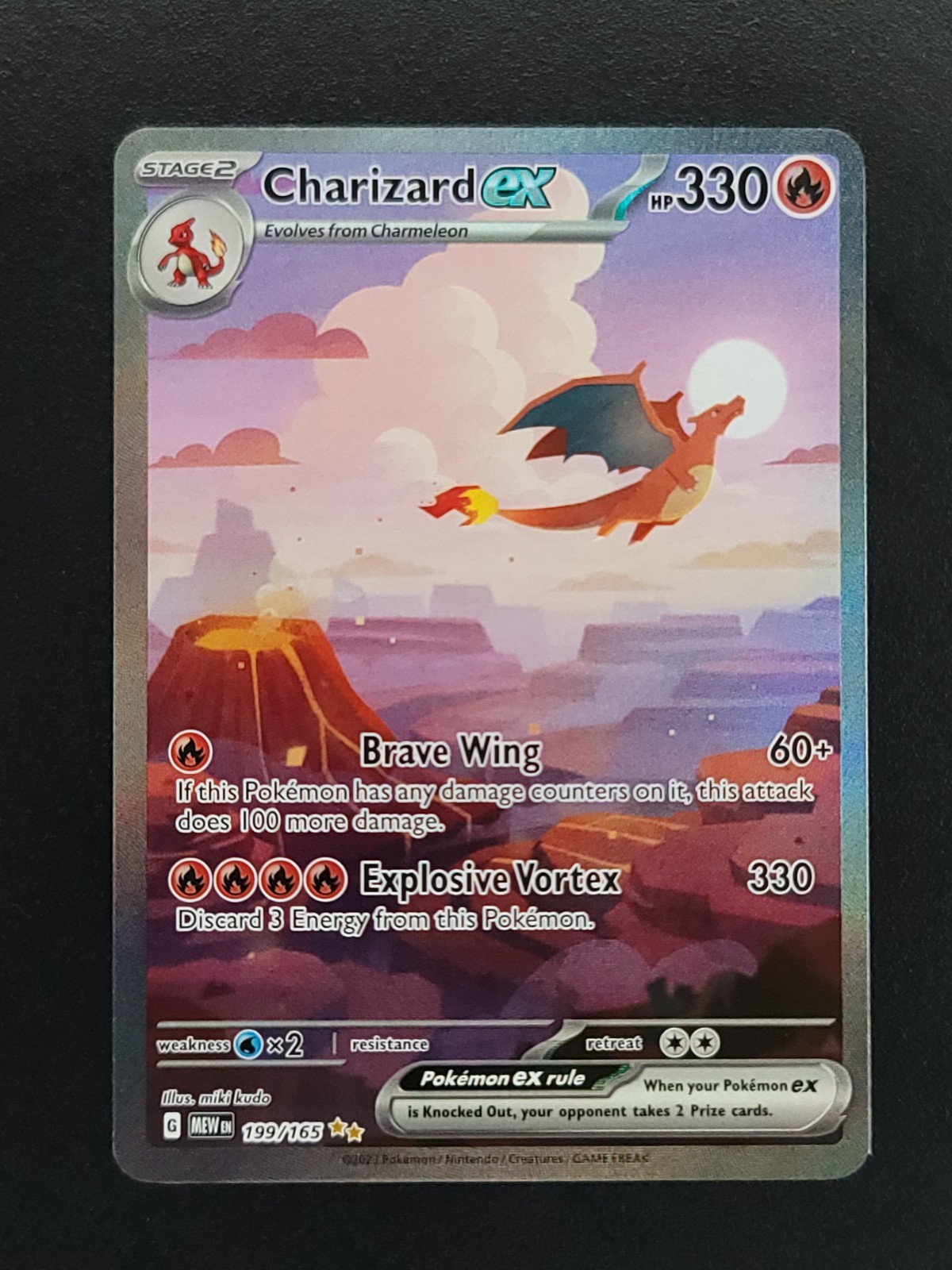 SV Scarlet & Violet 151 199/165 Charizard ex Special Illustration Rare NM