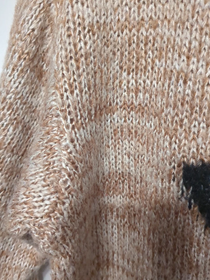 Suéter Tejido Xhilaration Perro Chihuahua Para Mujer L Pullover Invierno Copo de Nieve Tostado  Foto 4 de 4