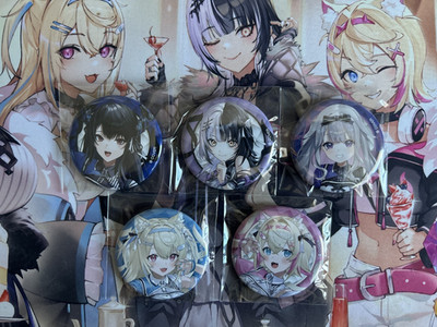 Hololive 6th fes. Color Rise Harmony Button Badge - Advent Full Set