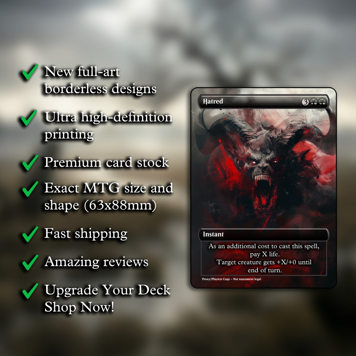 cards like hatred mtg Hatred MTG Playtest Custom Alt Art Card For Commander